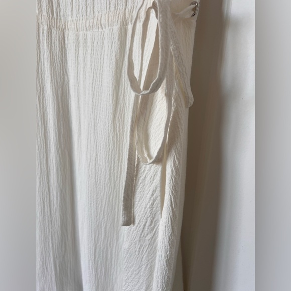 NWT - Anne Klein White Sleeveless Mid-Calf Tie Waist Dress - Picture 3 of 16